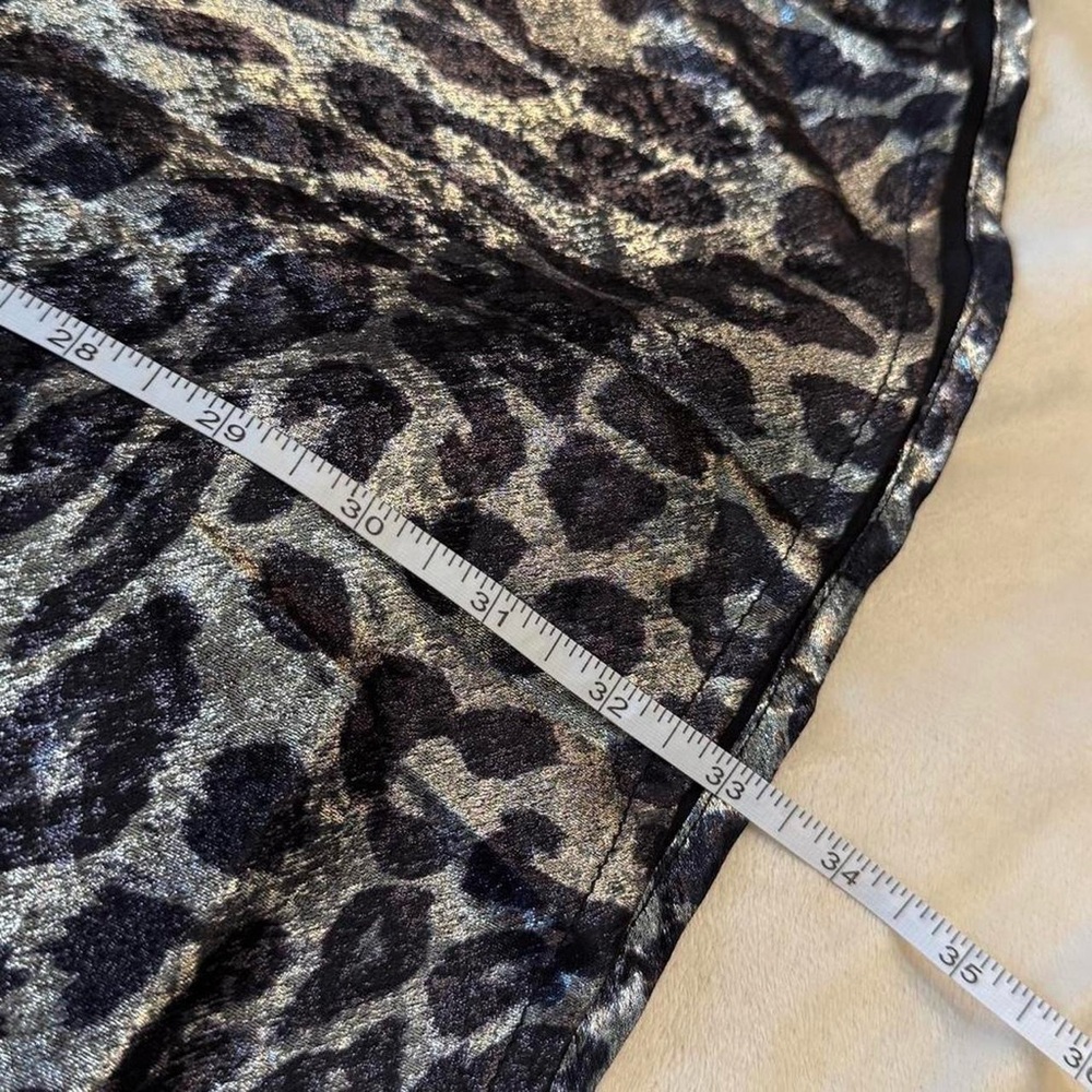 Black & Silver Leopard Print Maxi Skirt - Picture 5 of 6